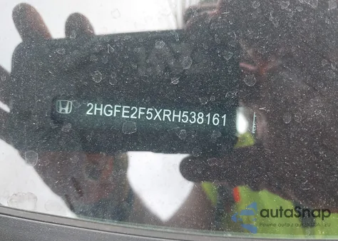 2024 Honda Civic Sport из США, поврежденный, VIN 2HGFE2F5XRH538161